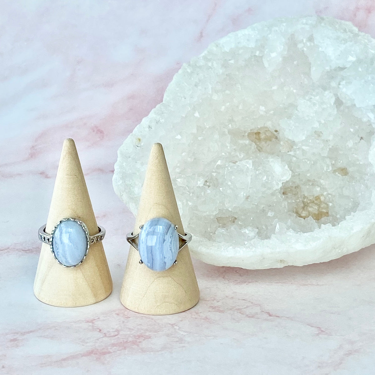 Blue Lace Agate Ring