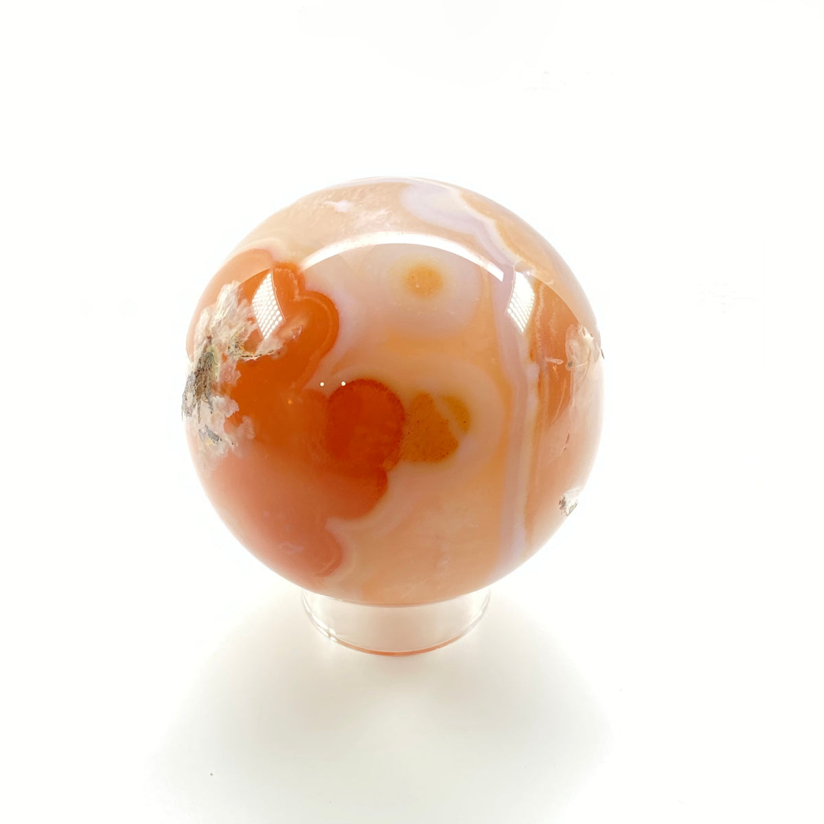 Flower Agate Sphere