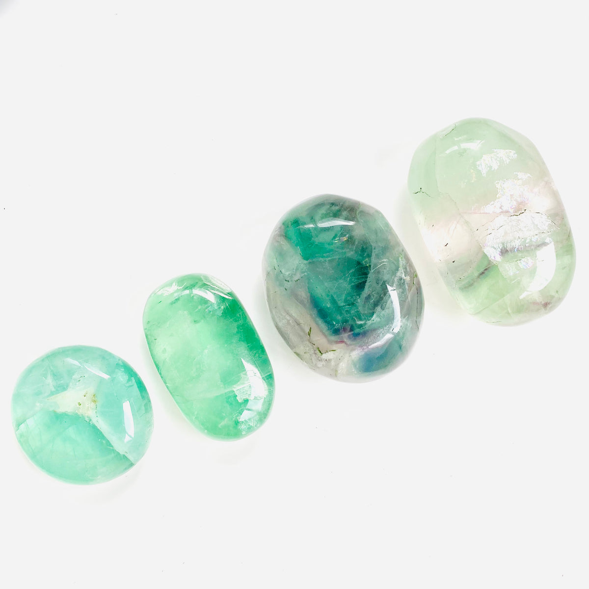 Purple | Green Fluorite Palm Stone