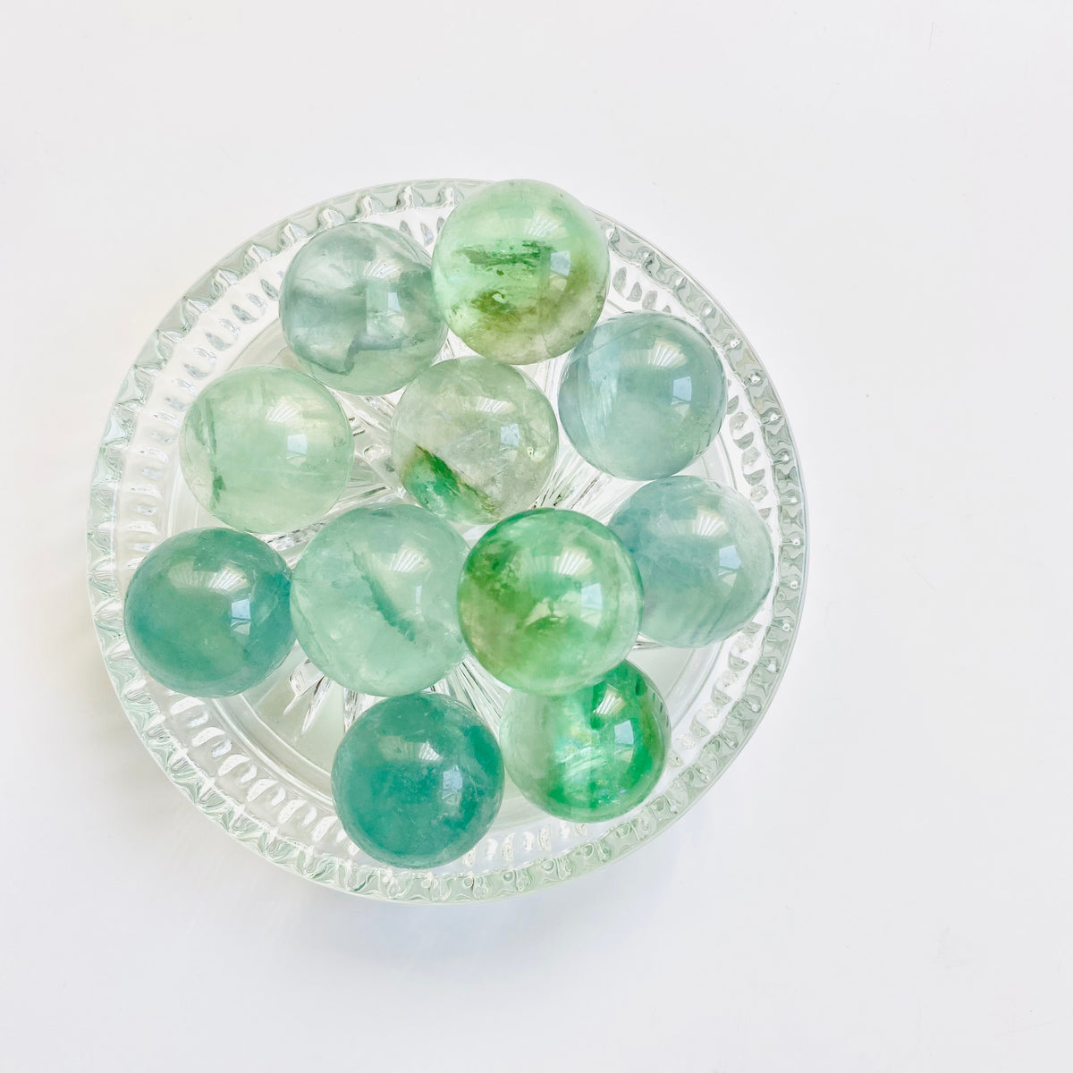 Green Fluorite Small Sphere