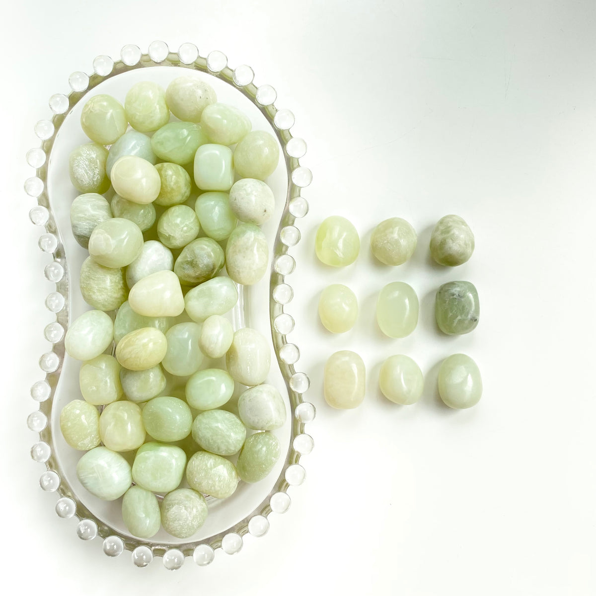 Bowenite Jade Green | Set of 9