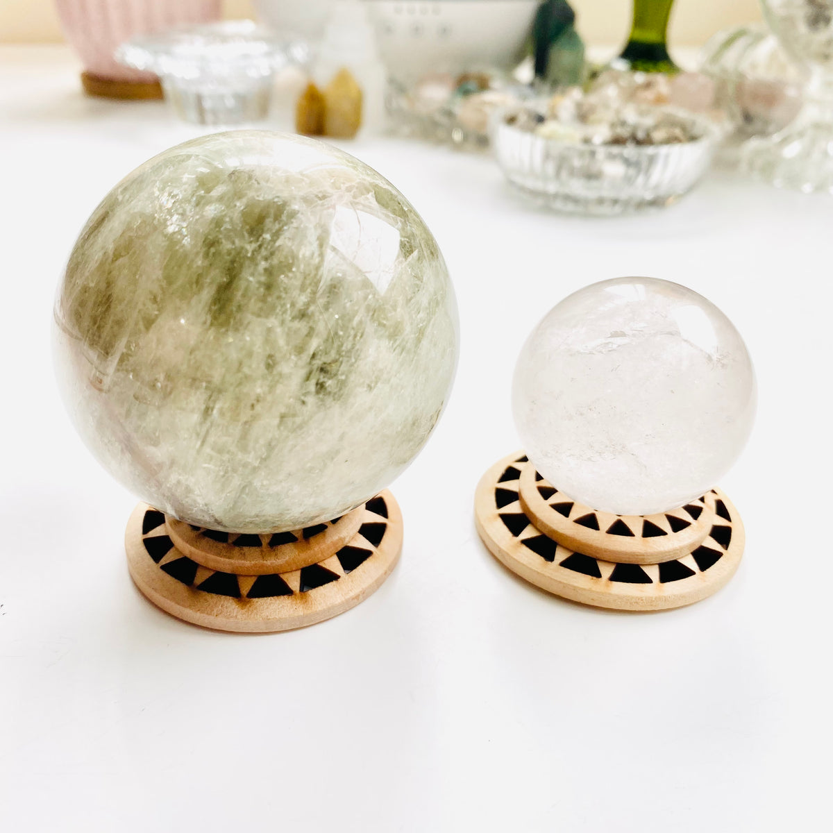 Wooden Sphere Stand