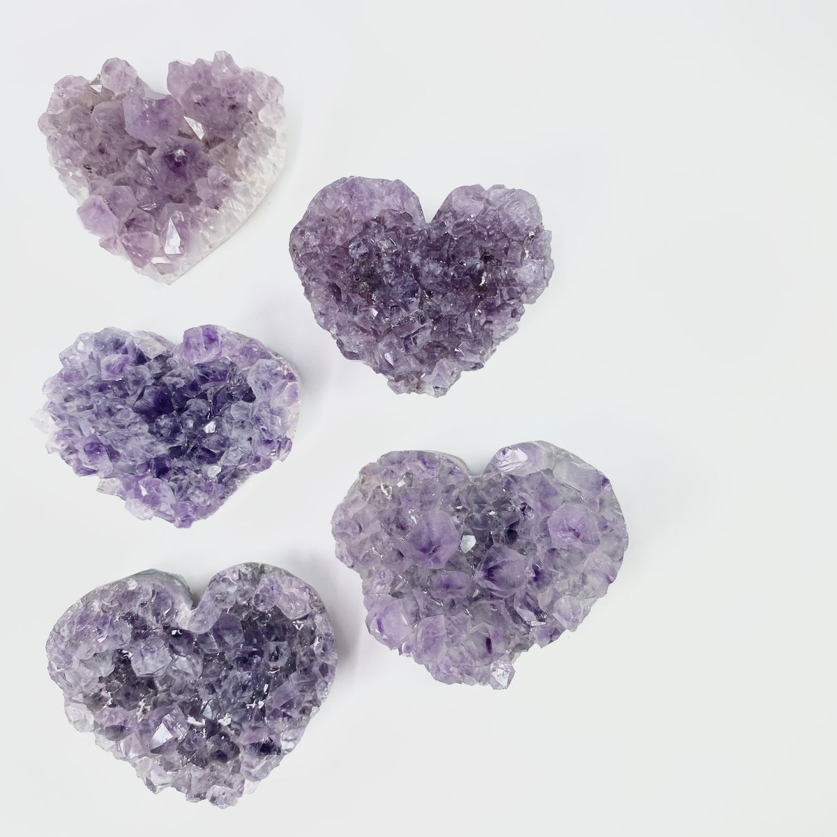Amethyst Lavender Heart Mini