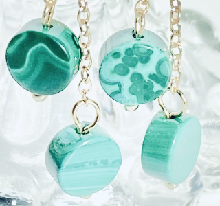 Malachite Earrings