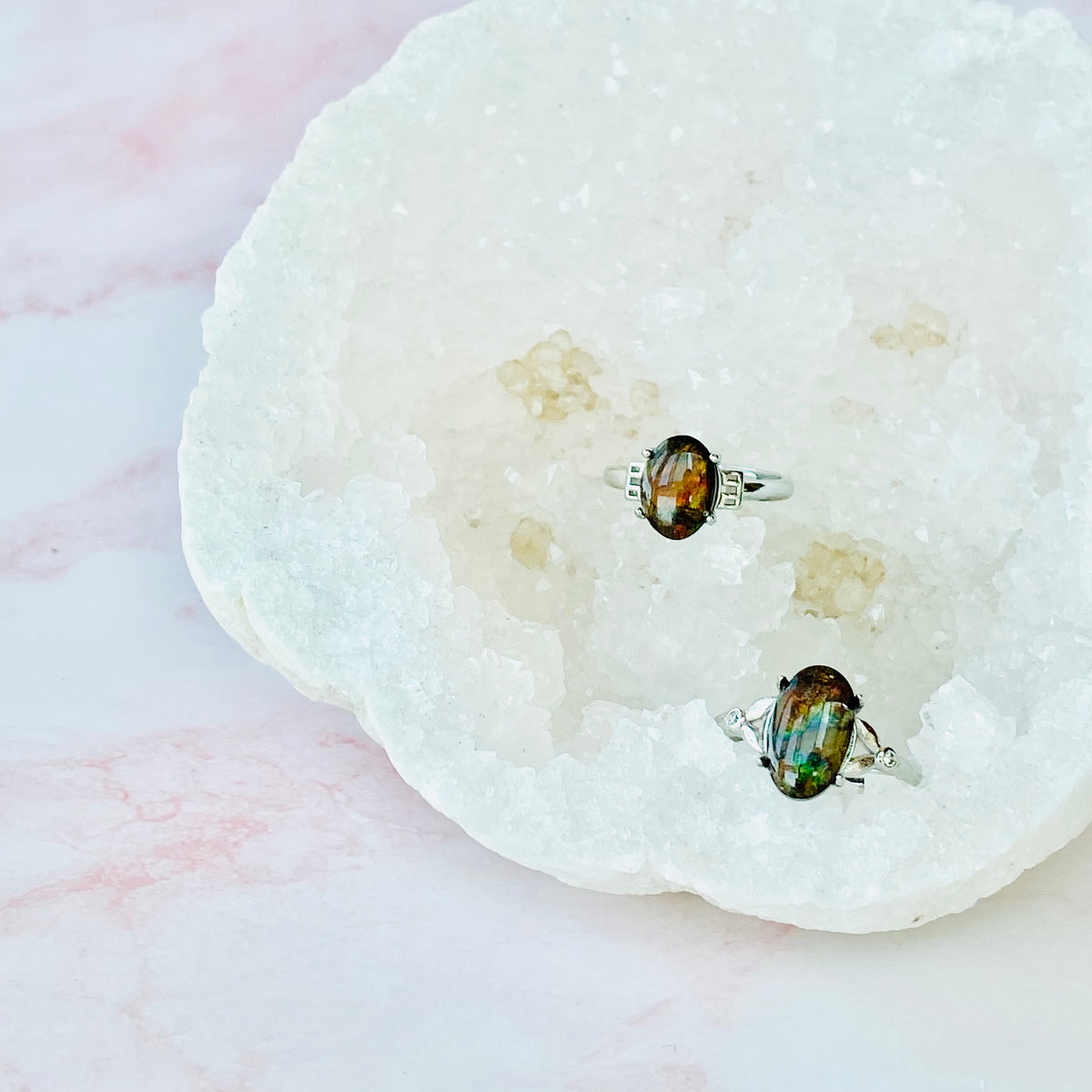 Ammolite Ring