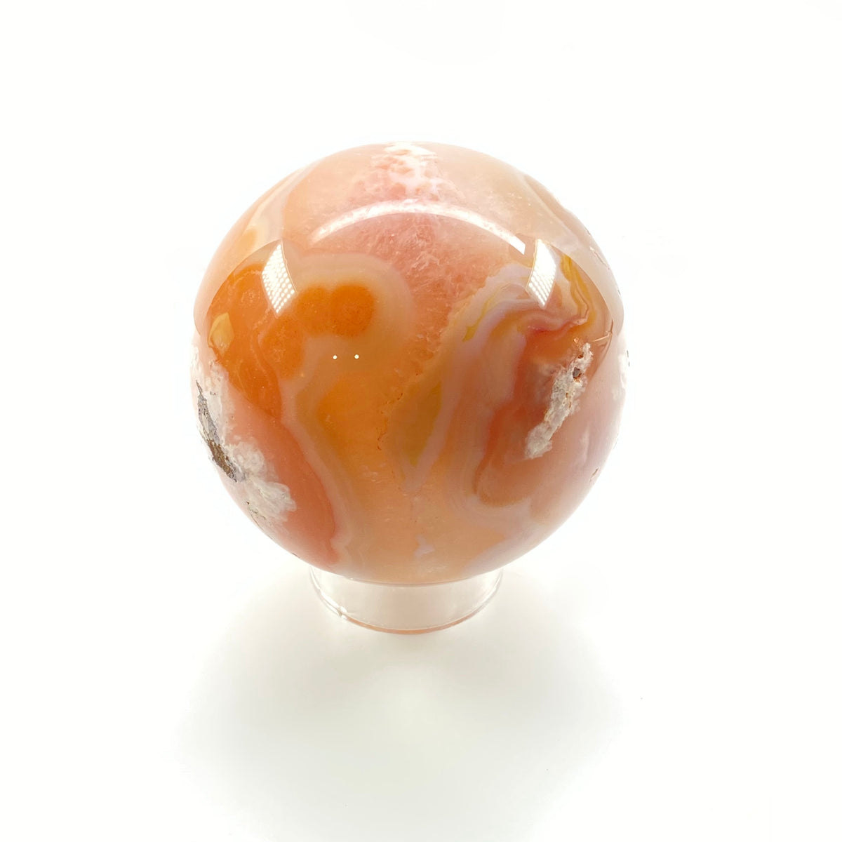 Flower Agate Sphere