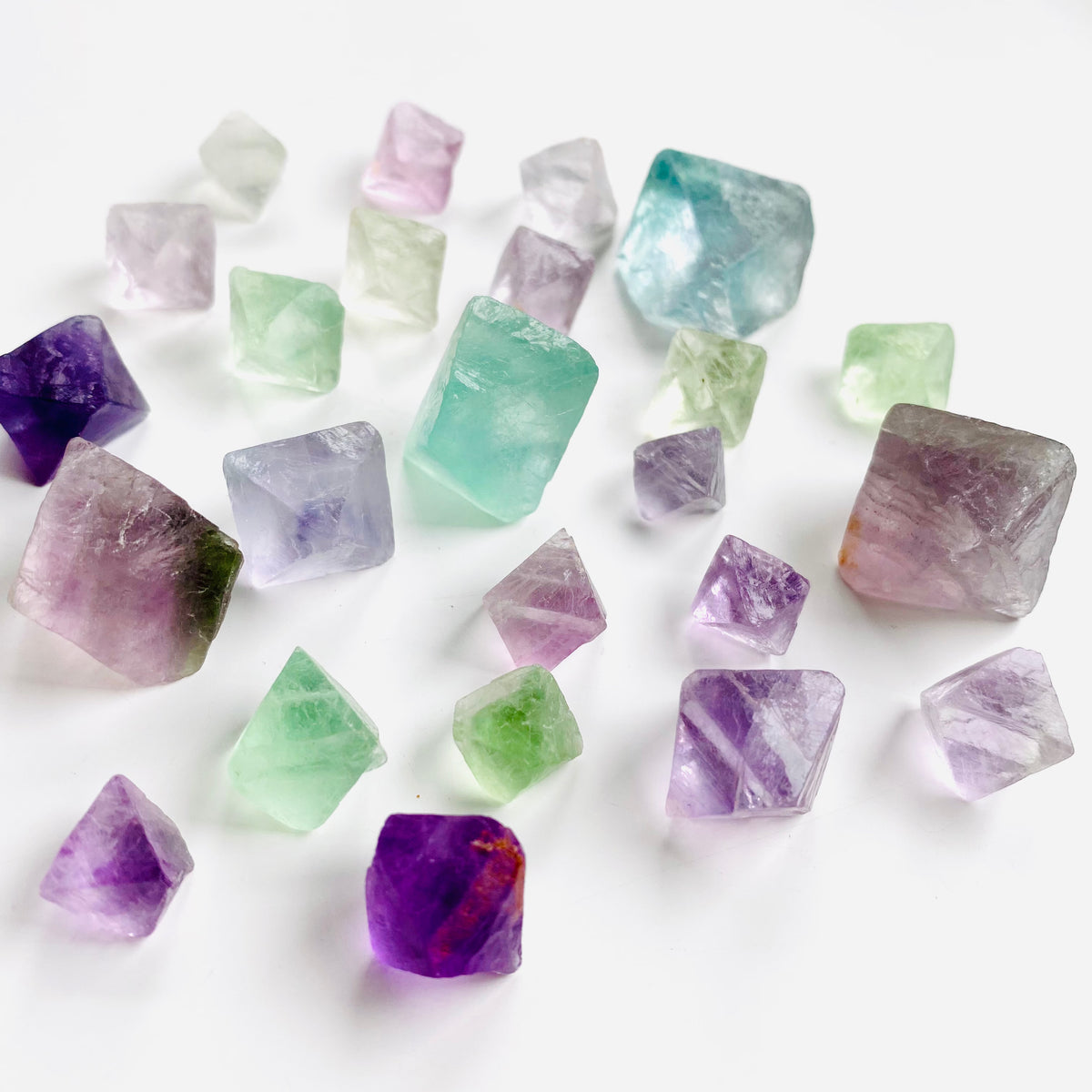 Fluorite Octahedron | Set of 3