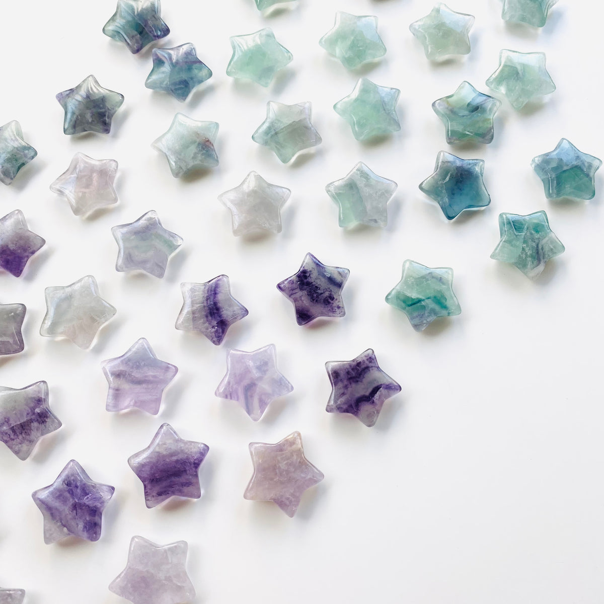 Rainbow Fluorite Star
