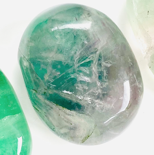 Purple | Green Fluorite Palm Stone