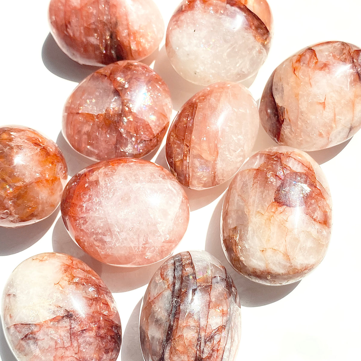 Hematoid Fire Quartz Palm