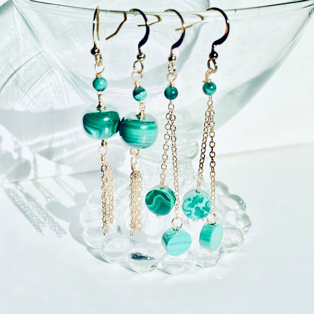 Malachite Earrings