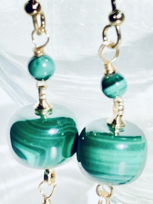Malachite Earrings