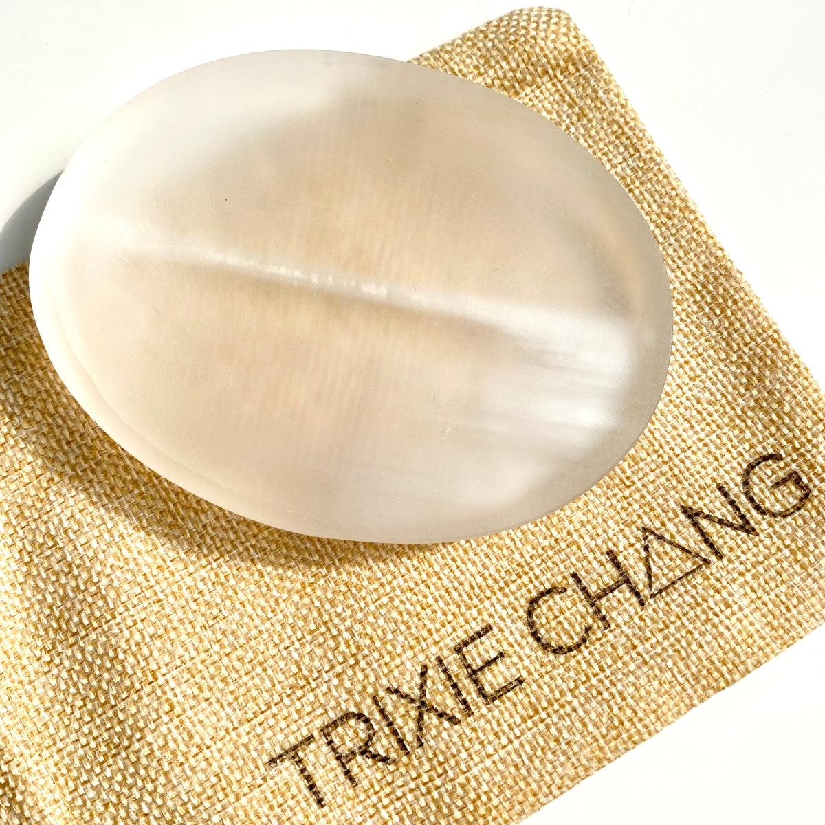 Selenite Oval Bowl