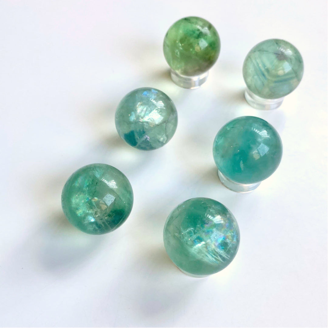 Green Fluorite Small Sphere
